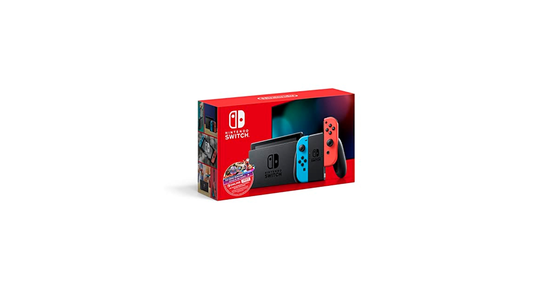 Amazon.com: Nintendo Switch w/Neon Blue & Neon Red Joy-Con +